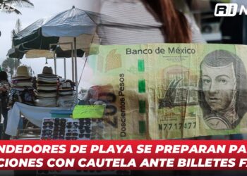 Vendedores de playa se preparan para vacaciones con cautela ante billetes falsos