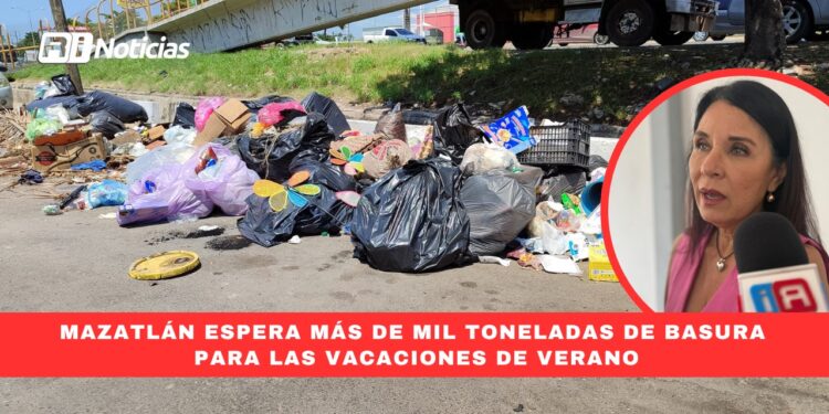 Mazatlán espera más de mil toneladas de basura para las vacaciones de verano