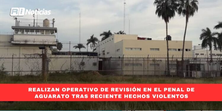 Realizan operativo de revisión en el penal de Aguaruto tras recientes hechos violentos
