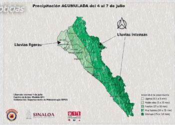 Cielo nublado y probabilidad de lluvias durante la tarde, pronóstico para Mazatlán