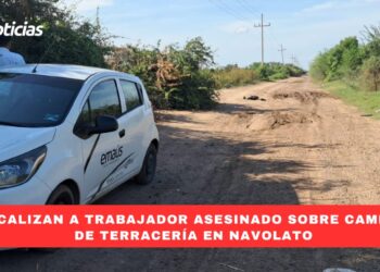 Localizan a trabajador asesinado sobre un camino de terracería en Navolato