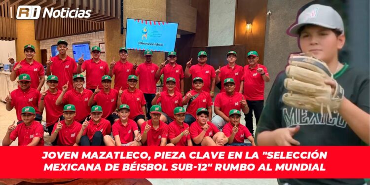 Joven mazatleco, pieza clave en la “Selección Mexicana de Béisbol Sub-12” rumbo al Mundial