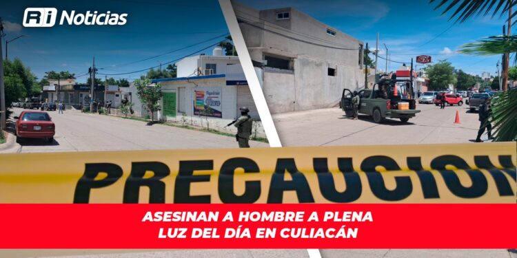 Asesinan a hombre a plena luz del día en Culiacán
