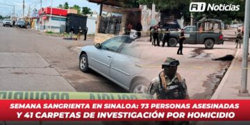 Semana sangrienta en Sinaloa: 73 personas asesinadas y 41 carpetas de investigación por homicidio