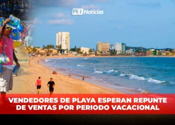 Vendedores de playa esperan repunte de ventas por periodo vacacional