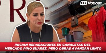 Inician reparaciones en canaletas del mercado Pino Suárez, pero obras avanzan lento