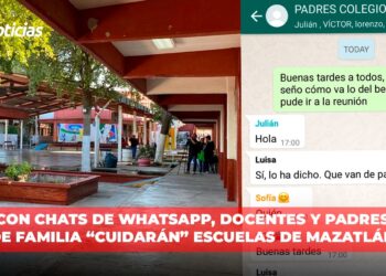 Con chats de WhatsApp, docentes y padres de familia “cuidarán” escuelas de Mazatlán