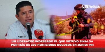 Un liderazgo indeseado el que obtuvo Sinaloa por más de 200 homicidios dolosos en junio: PRI