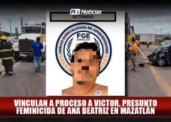 Vinculan a proceso a Victor, presunto feminicida de Ana Beatriz en Mazatlán