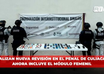 Realizan nueva revisión en el penal de Culiacán; ahora incluye el módulo femenil