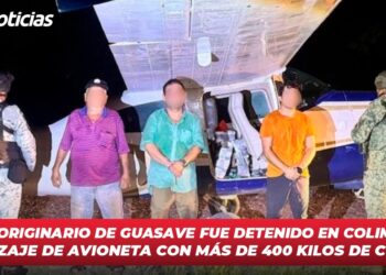 Piloto originario de Guasave fue detenido en Colima tras aterrizaje de avioneta con más de 400 kilos de cocaína