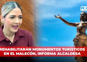 Rehabilitarán monumentos turísticos en el malecón, informa alcaldesa