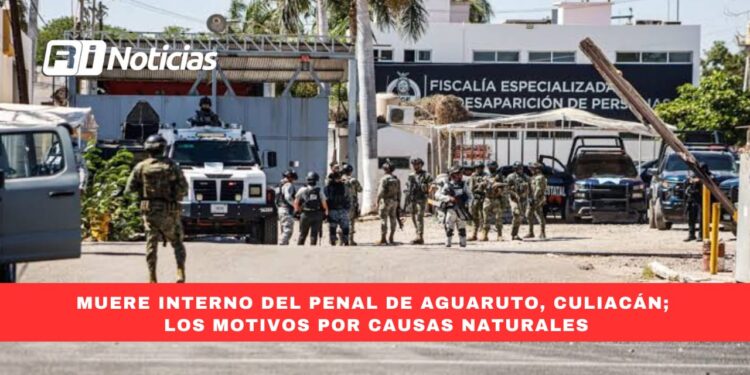 Muere interno del penal de Aguaruto, Culiacán; los motivos por causas naturales