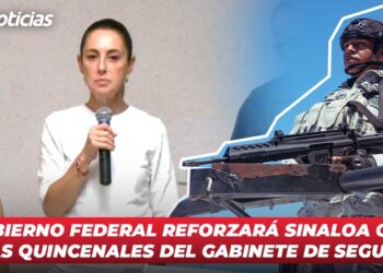 Gobierno federal reforzará Sinaloa con visitas quincenales del Gabinete de seguridad