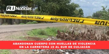 Abandonan cuerpo con huellas de violencia en la carretera 19 al sur de Culiacán