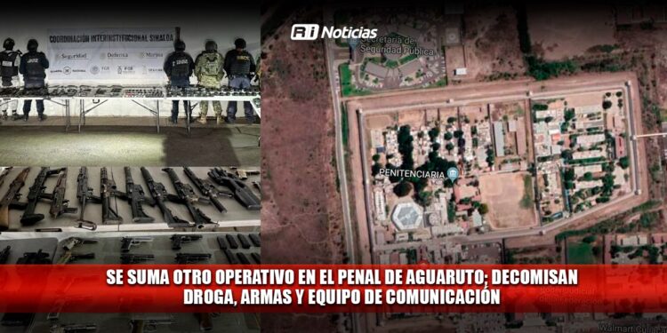 Se suma otro operativo en el penal de Aguaruto; decomisan droga, armas y equipo de comunicación