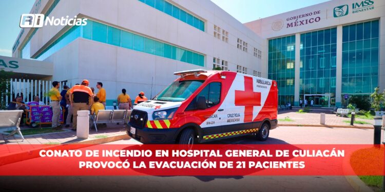Conato de incendio en Hospital General de Culiacán provocó la evacuación de 21 Pacientes