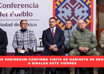 Claudia Sheinbaum confirma visita del Gabinete de seguridad a Sinaloa este viernes