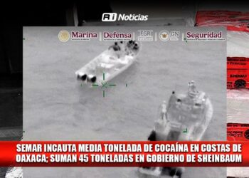 Semar incauta media tonelada de cocaína en costas de Oaxaca; suman 45 toneladas en gobierno de Sheinbaum