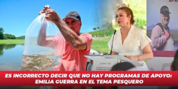 Es incorrecto decir que no hay programas de apoyo: Emilia Guerra en el tema pesquero