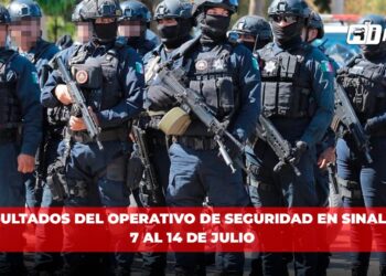 Resultados del Operativo de Seguridad en Sinaloa: 7 al 14 de Julio