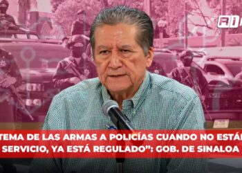 “El tema de las armas a policías cuando no están en servicio, ya está regulado”: Gob. De Sinaloa