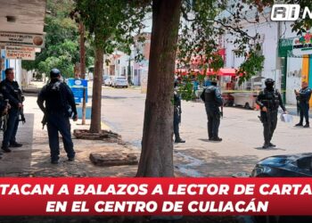 Atacan a balazos a lector de cartas en el centro de Culiacán