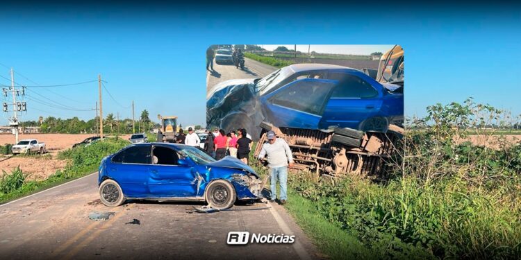 Camión con jornaleros vuelca en La Palma; hay cinco lesionados