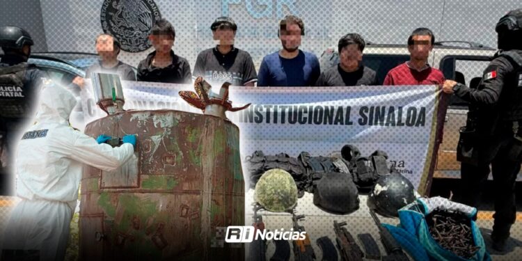 Operativo en Sinaloa deja 9 detenidos, drogas, armas y 70 mil litros de hidrocarburo asegurados