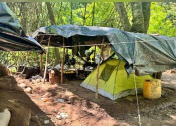 Ejército Mexicano localiza un campamento utilizado por la delincuencia organizada en Mazatlán