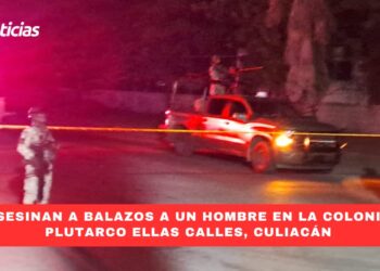 Asesinan a balazos a un hombre en la colonia Plutarco Elías Calles, Culiacán