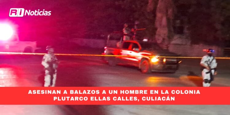 Asesinan a balazos a un hombre en la colonia Plutarco Elías Calles, Culiacán