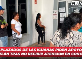 Desplazados de Las Iguanas piden apoyo en Mazatlán tras no recibir atención en Concordia