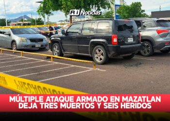 Múltiple ataque armado en Mazatlán deja tres muertos y seis heridos Armado en Mazatlán