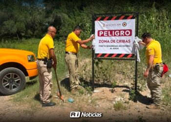Coordinación Municipal de Protección Civil instala señalética preventiva en cauce del Rio Presidio