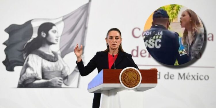 “Deplorable”, la conducta de ‘Lady Racista’ contra policía de la CDMX, toda nuestra solidaridad al elemento: Claudia Sheinbaum