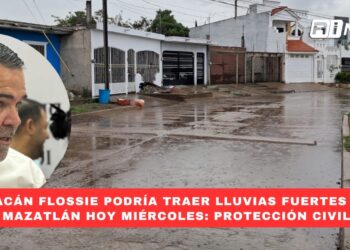 Huracán Flossie podría traer lluvias fuertes para Mazatlán hoy miércoles: Protección Civil