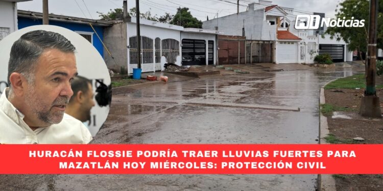 Huracán Flossie podría traer lluvias fuertes para Mazatlán hoy miércoles: Protección Civil