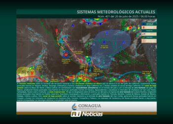 Monzón y onda tropical 13 dejarán fuertes lluvias en varios estados este domingo