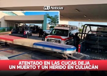 Atentado en la colonia Las Cucas deja un muerto y un herido en Culiacán