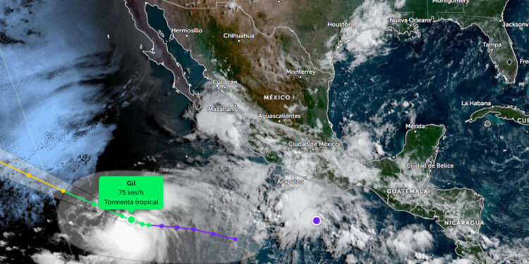 Se forma la tormenta tropical “Gil” en el Pacífico, ¿Qué trayectoria tendrá?