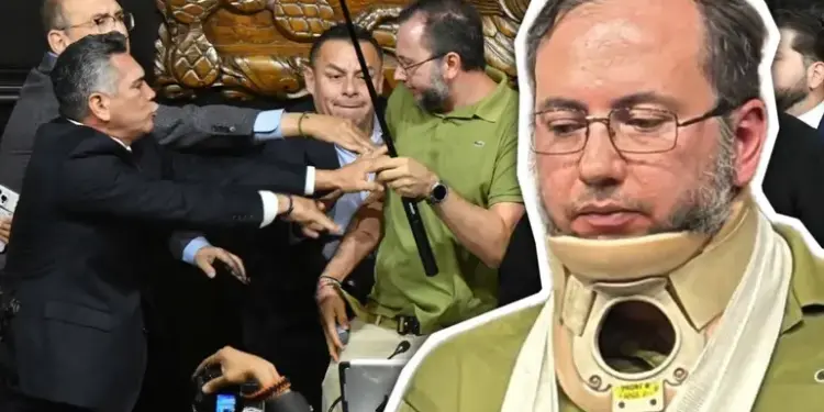 ¿Quién es Emiliano González, colaborador de Fernández Noroña lesionado en pelea con Alejandro Moreno?