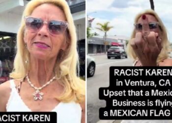 Joven recibe ataque por ondear la bandera de México en California: “Esto es América, baja tu bandera”