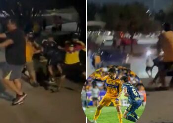 Riña y agresiones en partidos Chivas vs Juárez y Tigres vs América; Hay 2 detenidos