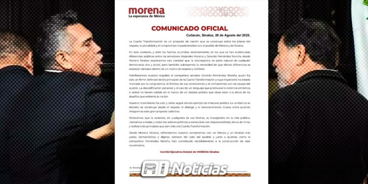 Morena Sinaloa respalda a Fernández Noroña y llama al diálogo