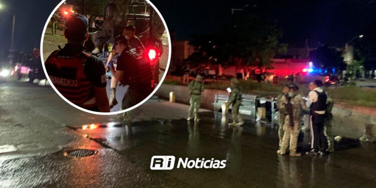 Camioneta militar cae a canal en Culiacán; 4 soldados heridos