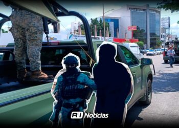 Militares detienen a dos sospechosos en operativo frente a Palacio de Gobierno en Culiacán