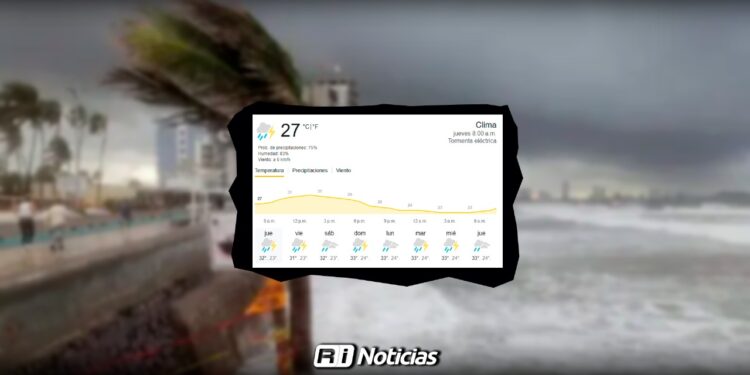 Pronostico de lluvias intensas para Sinaloa se mantiene hasta el domingo