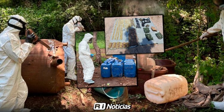 Desmantelan campamento del crimen organizado en San Ignacio, Sinaloa