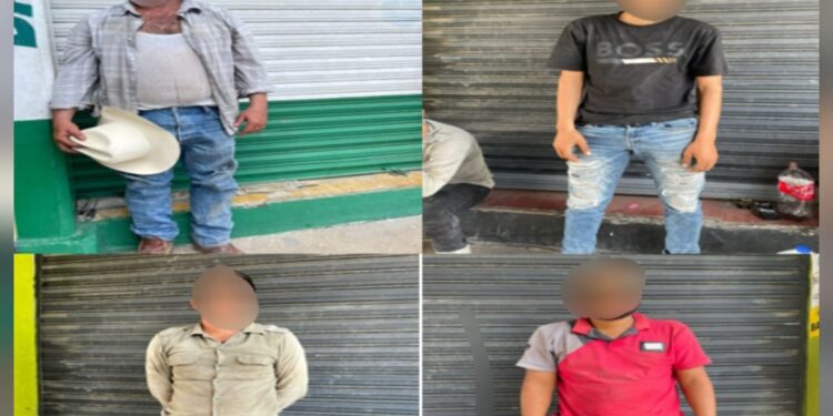 Ejército detiene a cuatro hombres por presunto robo a comercio, en Mazatlán